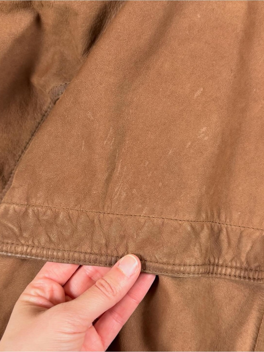 Vintage Wilsons Adventure Bound Brown Leather Pilot Bomber Jacket Women’s Small - Picture 7 of 11